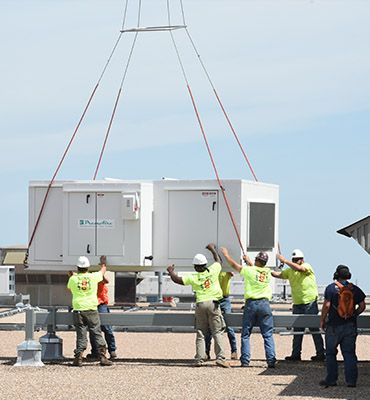 Jacksonville Helicopter HVAC Lift