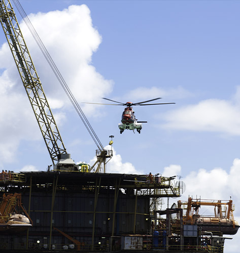 Jacksonville Helicopter Oil Rig