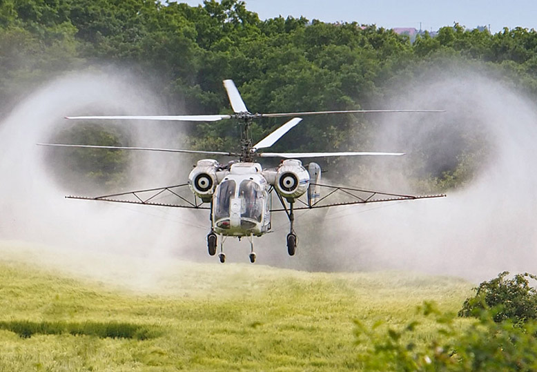 Jacksonville Helicopter Seed Spreading