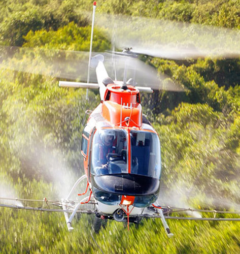 Jacksonville Helicopter Wet and Dry Spreading